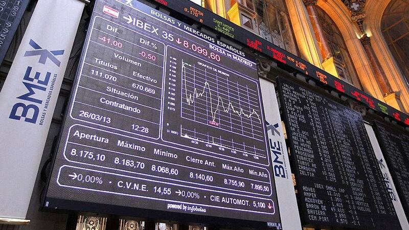 El cierre de la bolsa española de este viernes.