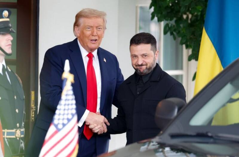 Donald Trump y el presidente de Ucrania Volodimir Zelenski durante su último encuentro en la Casa Blanca