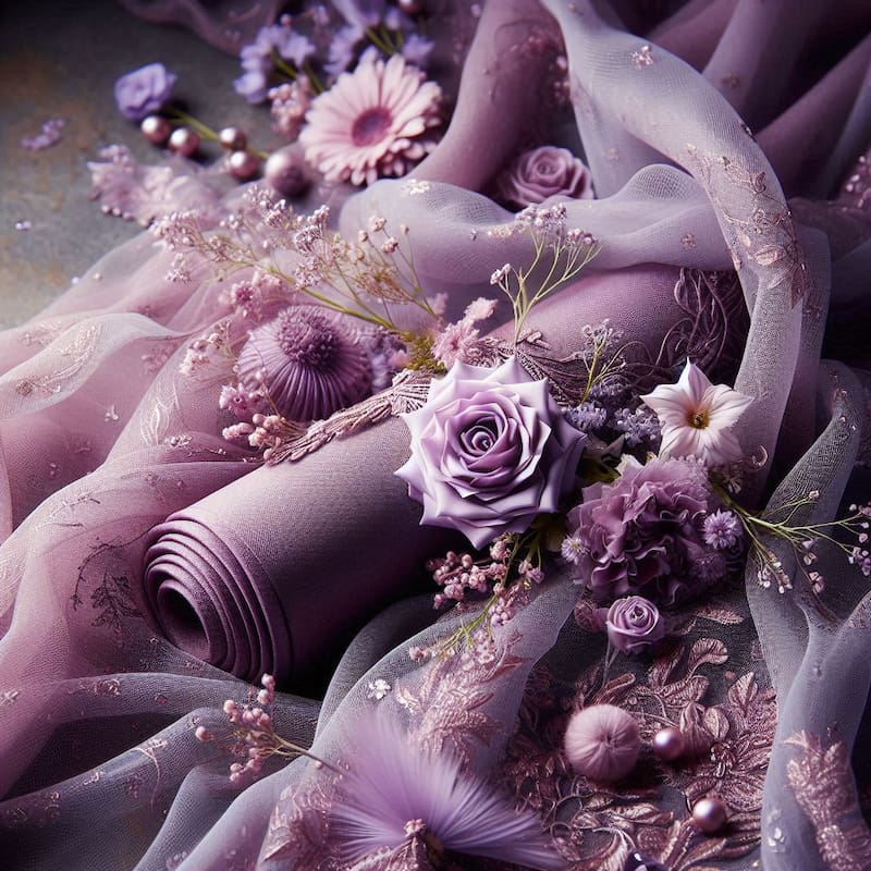 Color Púrpura o Argaman. Fuente: Bing AI.