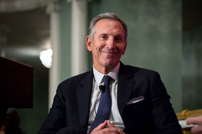 Howard Schultz estuvo al mando de Starbucks de 1987 al 2000, volvió en 2008 y se retiró diez años después.