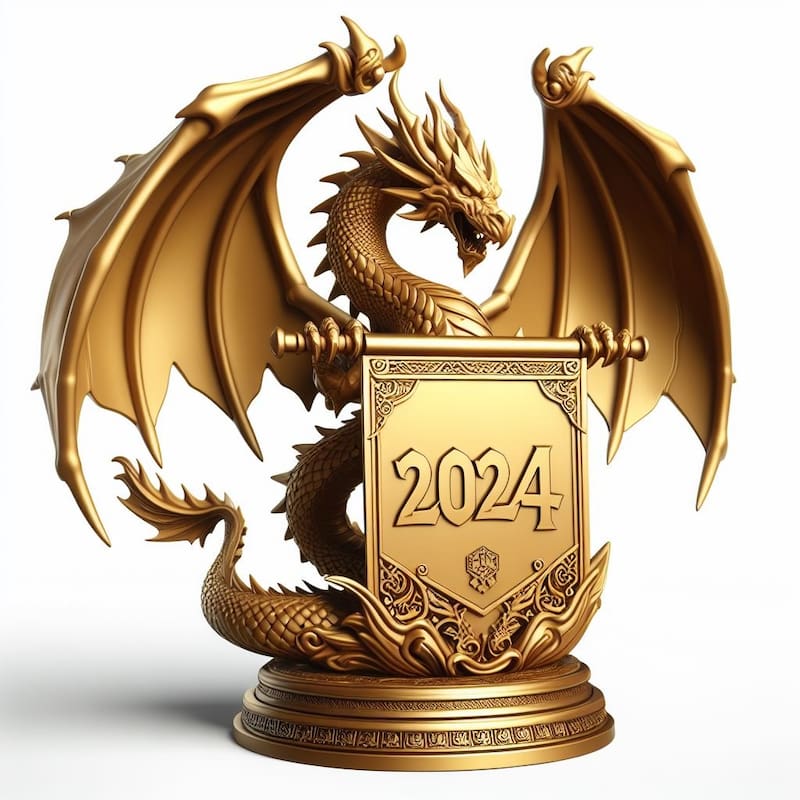 El Dragón de Madera comenzará a regir el 10 de febrero del 2024. Fuente: Bing AI.