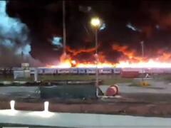 Voraz incendio en vagones en desuso de la línea Mitre