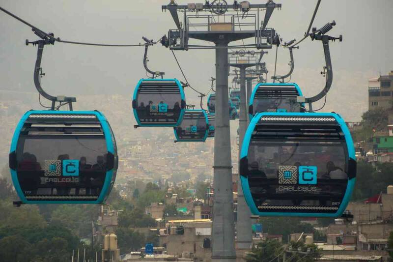 El Cablebús es uno de los transportes públicos más nuevos de la Ciudad de México. Fuente: archivo