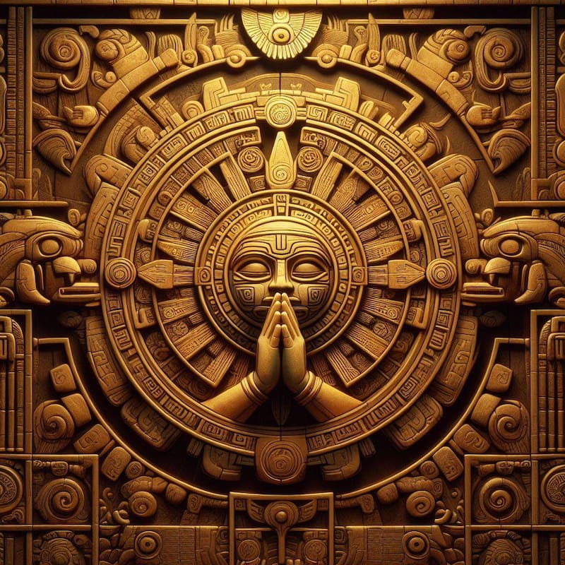 Rituales Mayas. Fuente: Bing AI.