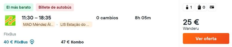 Lisboa aparece como un destino frecuente fuera de España en cada puente.