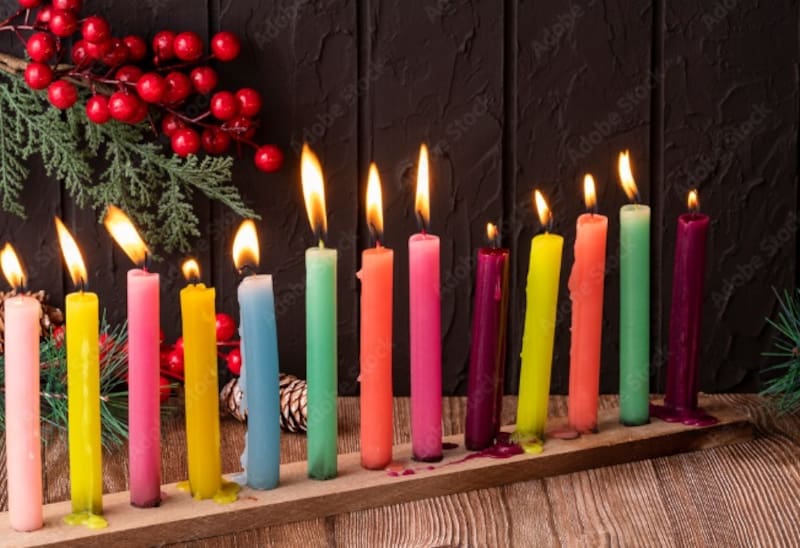 Velas para Nochebuena. Fuente: Freepik.