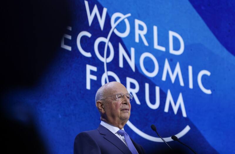 El fundador y presidente ejecutivo del Foro Económico de Davo, Klaus Schwab - Bloomberg