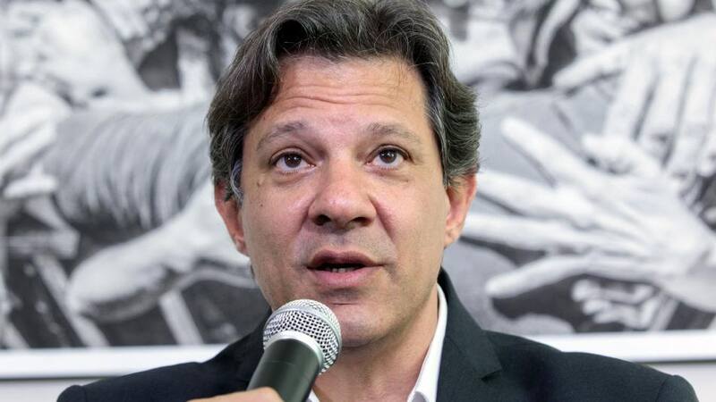 El candidato del Partido de los Trabajadores, Fernando Haddad