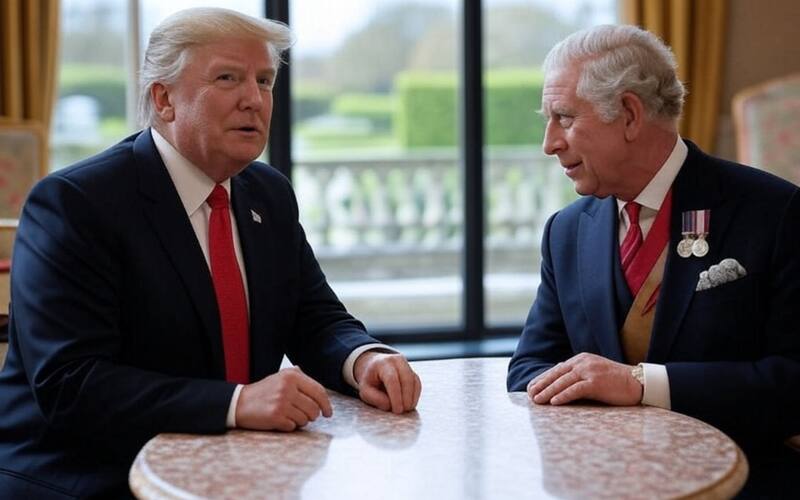 En su anterior mandato, Donald Trump también fue recibido por la Corona Británica al mando de Isabel II. Fuente: archivo.