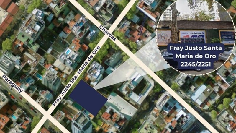 La inmobiliaria de Milei subasta un codiciado terreno en Palermo, a pocas cuadras de Plaza Italia