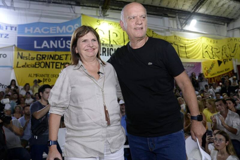 Patricia Bullrich con Néstor Grindetti