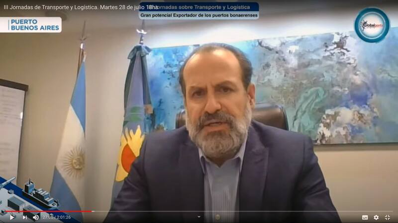 Federico Susbielles, presidente del Consorcio de Gestión Puerto Bahía Blanca