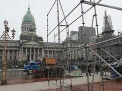 Con autorización de la Ciudad, los docentes instalan la "escuela itinerante"