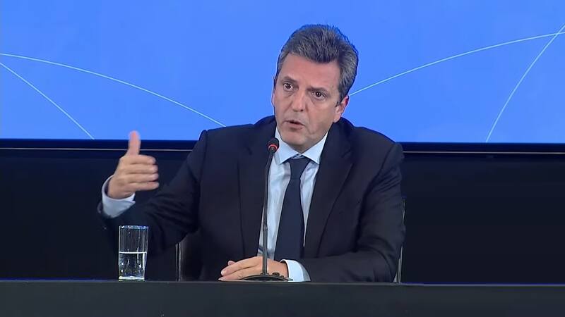 El ministro Sergio Massa apuesta a que la inflación ceda durante este año.