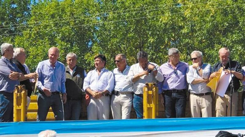 El acto de ayer en San Pedro, epicentros de los piquetes de 2008