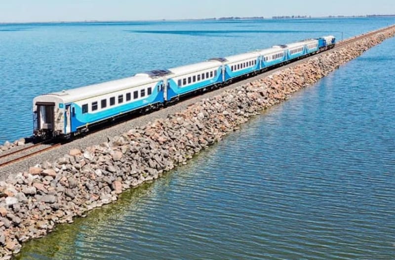 Un tramo del recorrido que realizaba el tren entre Retiro y Justo Daract.