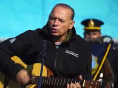 El chamamé de Sergio Berni en homenaje a los caídos en Malvinas