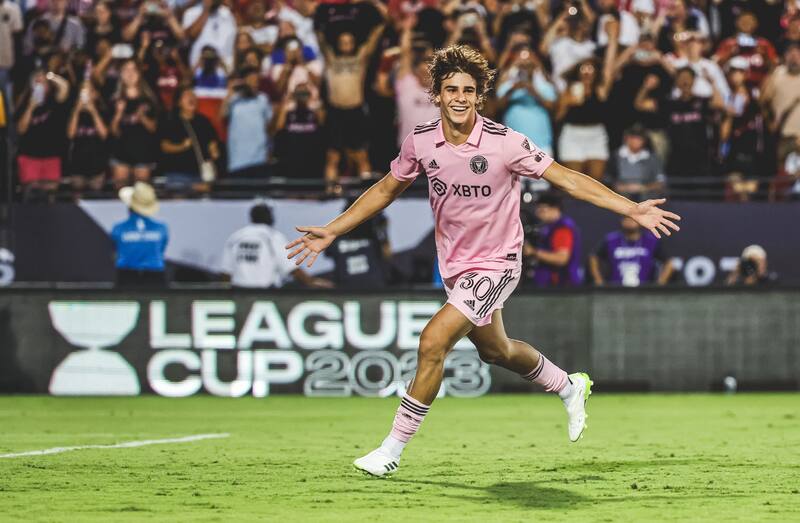 El mediocampista argentino-estadounidense Benjamin Cremaschi fue decisivo para el Inter Miami frente a Dallas. (Foto: Twitter @InterMiamiCF)