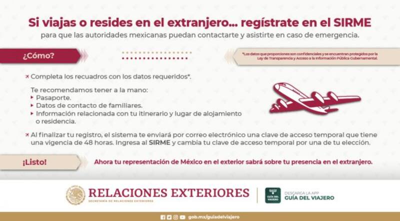 A pesar de que el registro es voluntario y gratuito, constituye un procedimiento esencial para los viajeros. Fuente: Gobierno de México.