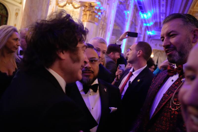 El Presidente durante la American Patriots Gala.