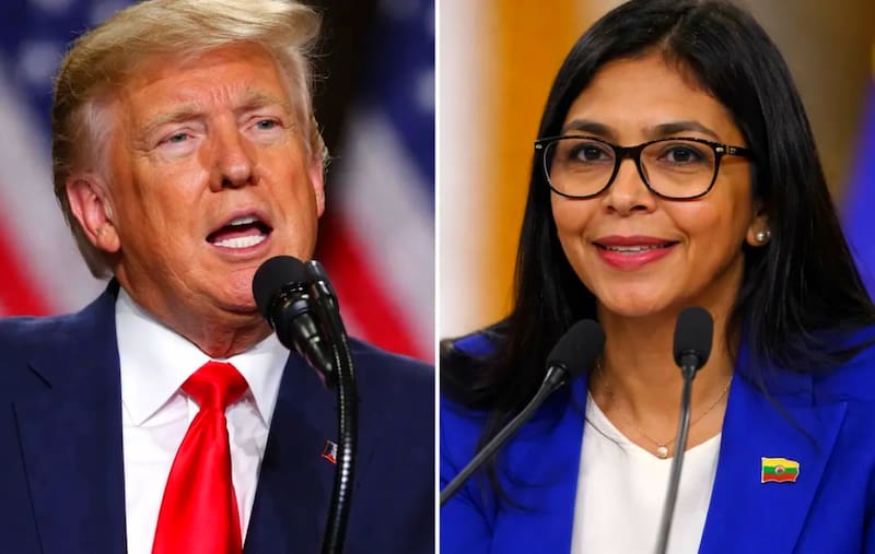 Trump habló con Delcy Rodríguez y dijo que “todo anda muy bien” con Venezuela - El Cronista