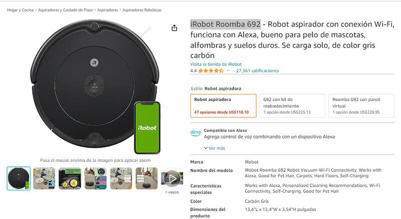 El producto se vende en Amazon siguiendo este link.
