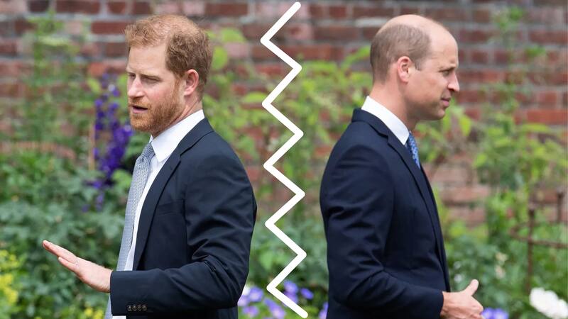 Príncipe Harry y el prpincipe William, heredero al trono. Fuente: Archivo.