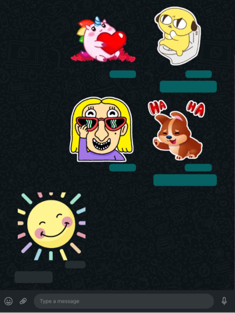 Nuevo formato de los stickers de WhatsApp.