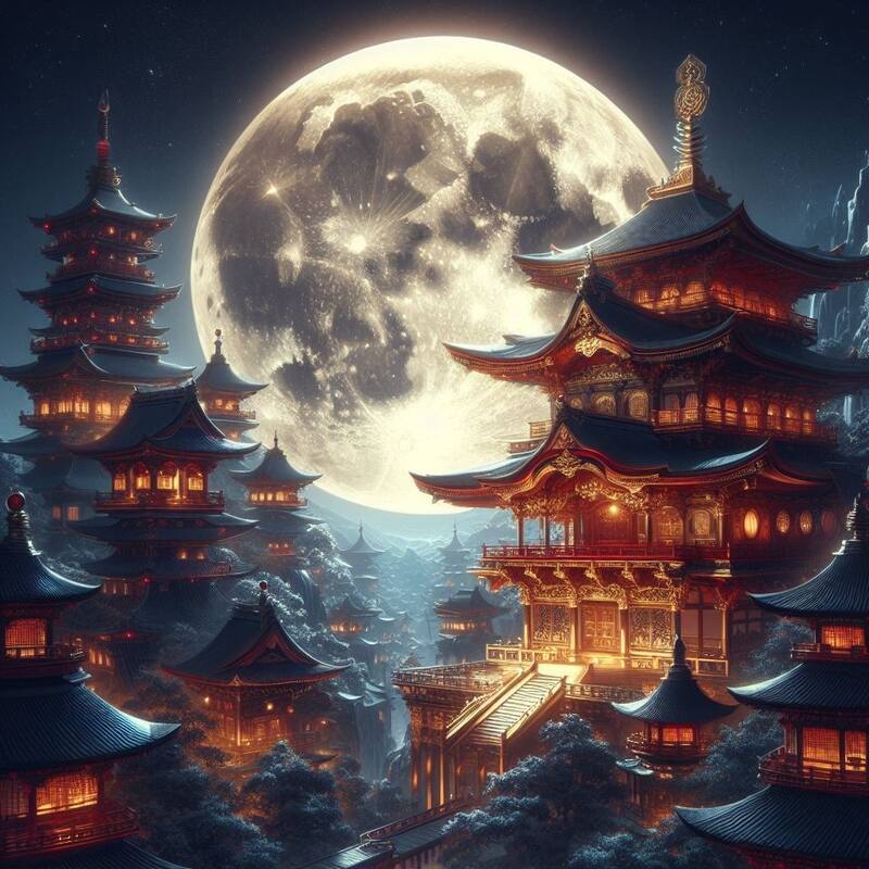 Cuándo será la Luna llena del gusano. Fuente: Bing AI.