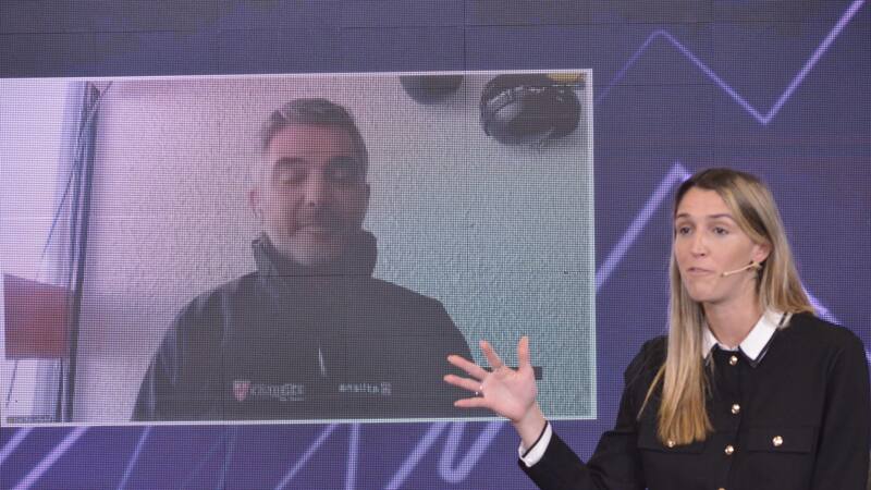 Juan Pablo Padial (Chapelco) y Florencia Barragan (El Cronista)