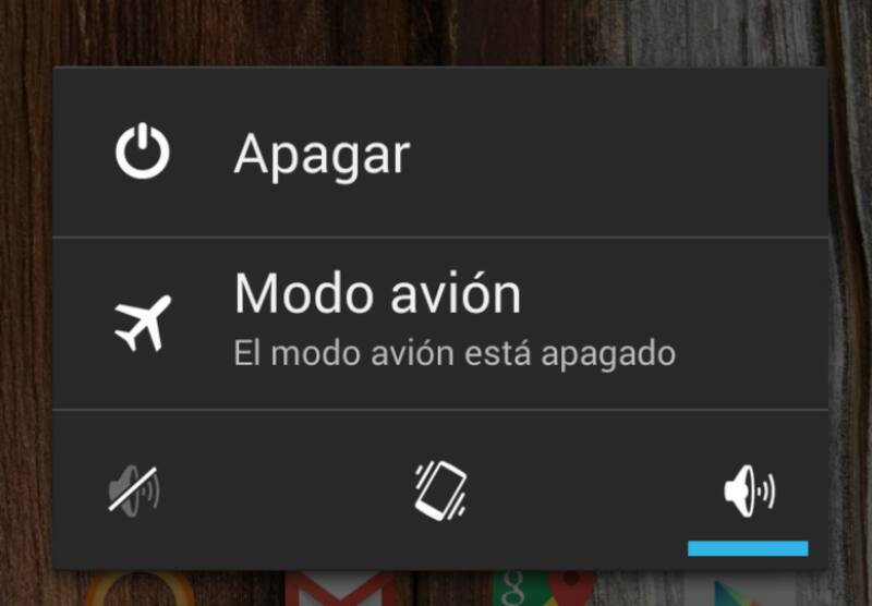 Modo avión.