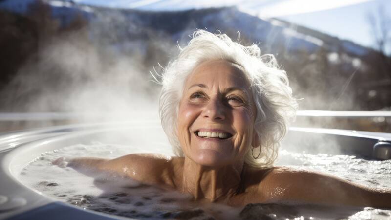 Imagen de archivo de baños termales.