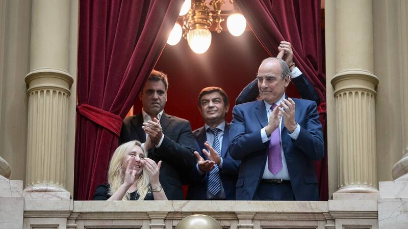 Karina Milei, Guillermo Francos Omar de Marchi en la sesión de Diputados
