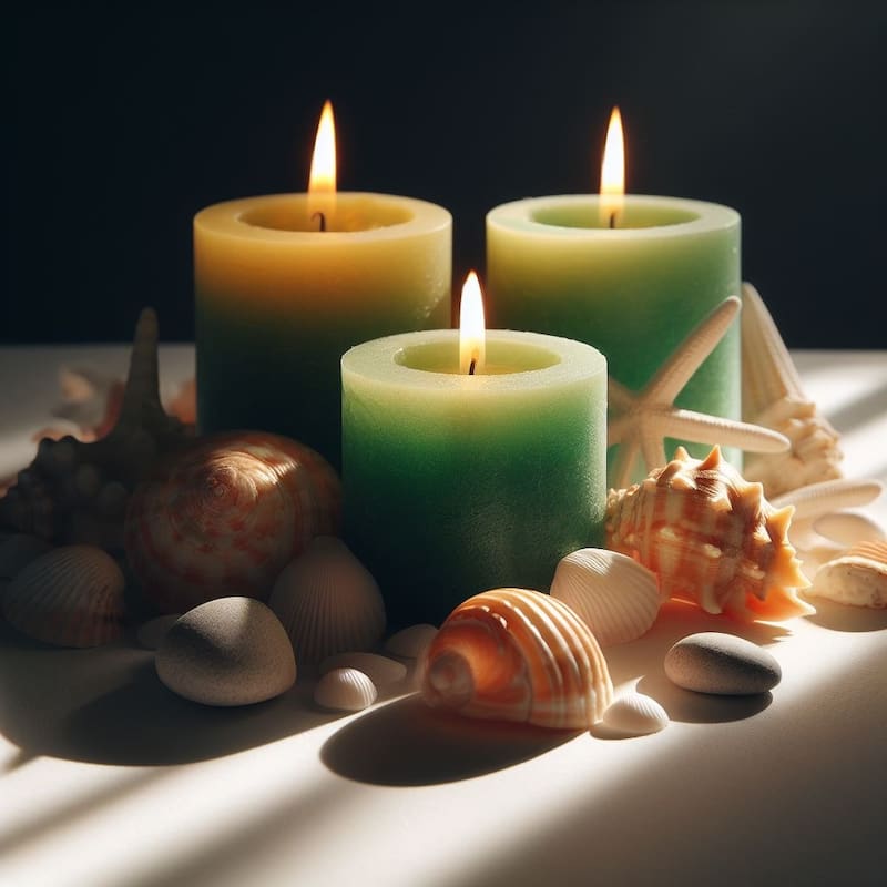 Velas para acompañar el ritual con lentejas. Fuente: Archivo.