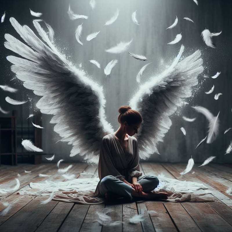 Ángeles a tu alrededor. Fuente: Bing AI.