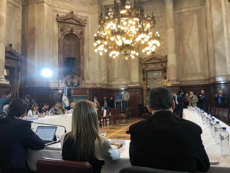 Los senadores de UP adhirieron al paro de la CGT.