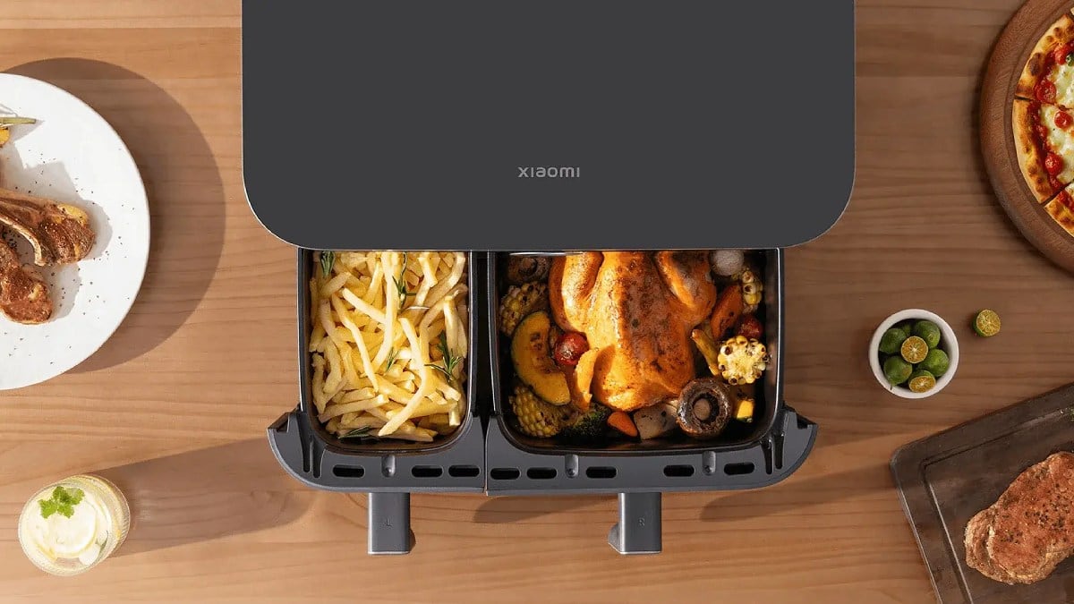 Cambia la freidora de aire: el nuevo electrodoméstico de Xiaomi prepara dos platos distintos a la vez.