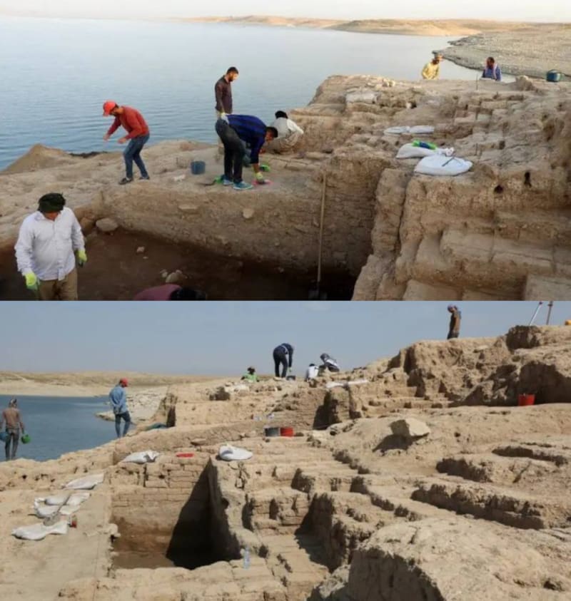 Imágenes de las ruinas del palacio hallado del antiguo imperio Mitanni. Fuente: Universidad Tübingen.