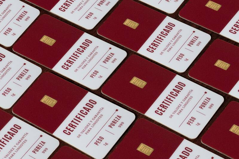 Joyería El Tasador ofrece lingotes de 1, 5, 10 y 50 gramos.