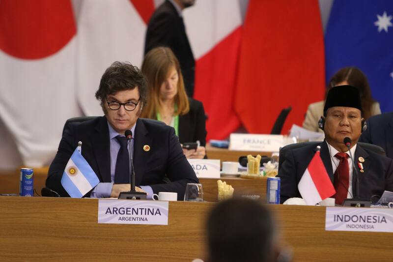 Javier Milei en el G20
