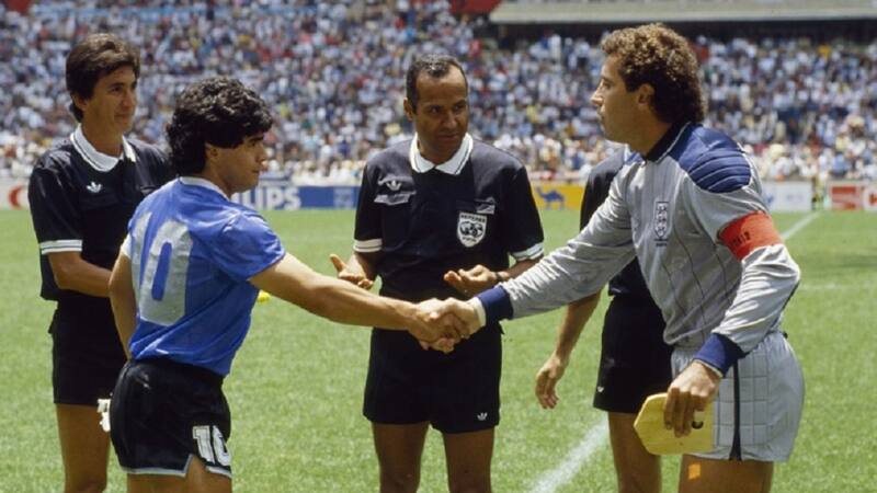 Maradona como capitán de la selección argentina