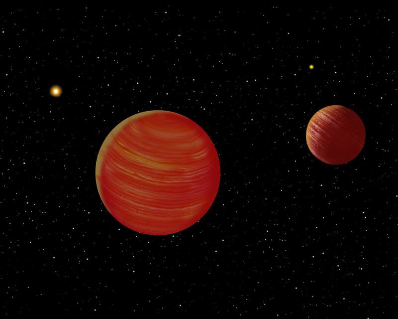 El nuevo planeta Epsilon Indi recién descubierto con una nueva técnica. Fuente: Archivo