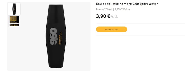 9.60 Sport Water es la mejor alternativa al CK One de Calvin Klein. (Foto: mercadona.es)