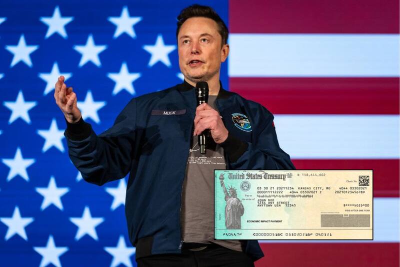 La propuesta del nuevo cheque de estímulo, impulsada por el empresario James Fishback, cuenta con el respaldo del expresidente Donald Trump y del magnate Elon Musk. Imagen: archivo.