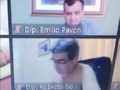 Igual que acá: el video del diputado paraguayo que se desnudó en medio de la sesión