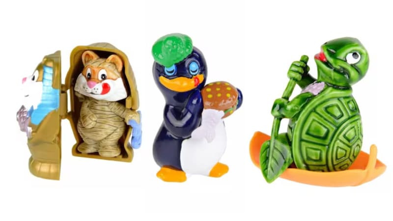 Las colecciones de animales eran de las más populares. Cada juguete era pintado a mano.