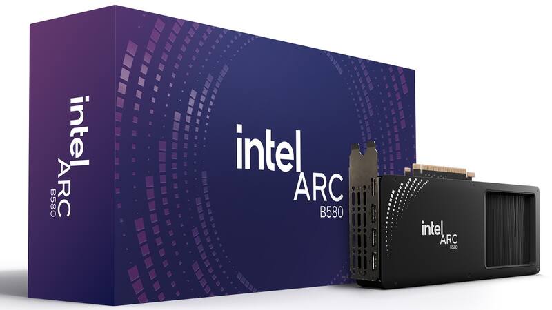 La nueva placa de video Intel Arc B580.