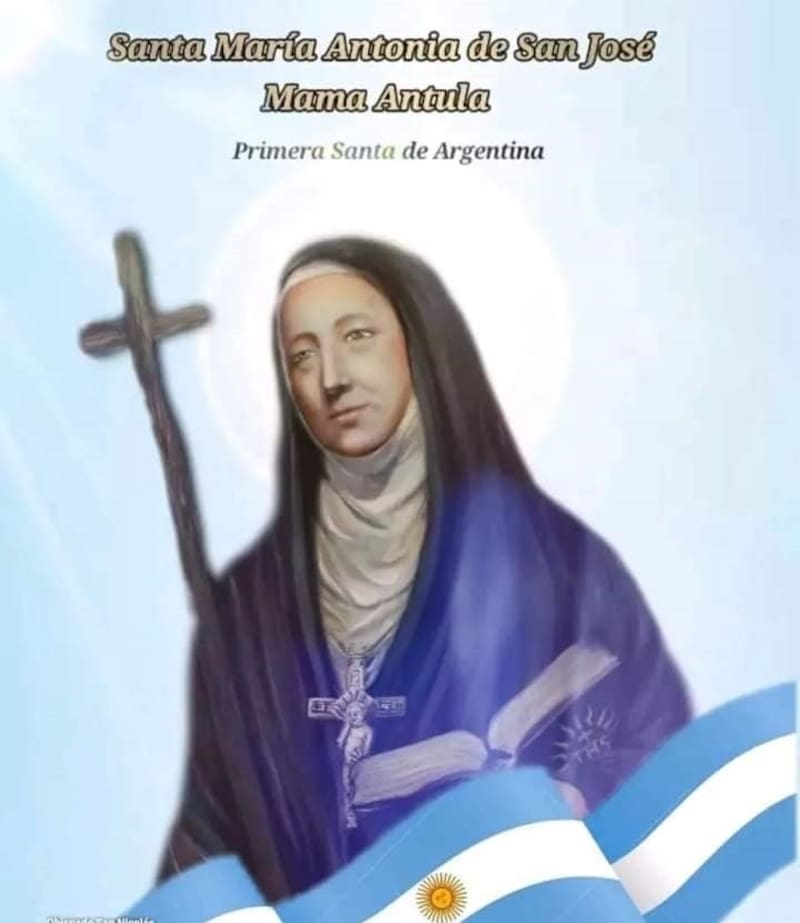 Primera Santa argentina. Fuente: Redes sociales.