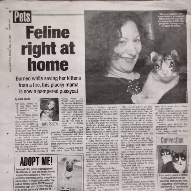 La historia de Scarlett y Karen. Fuente: Karen Wellen.