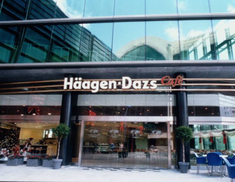 Café Häagen-Dazs en el Abasto Shopping. El plan de tiendas propias duró poco en la Argentina.